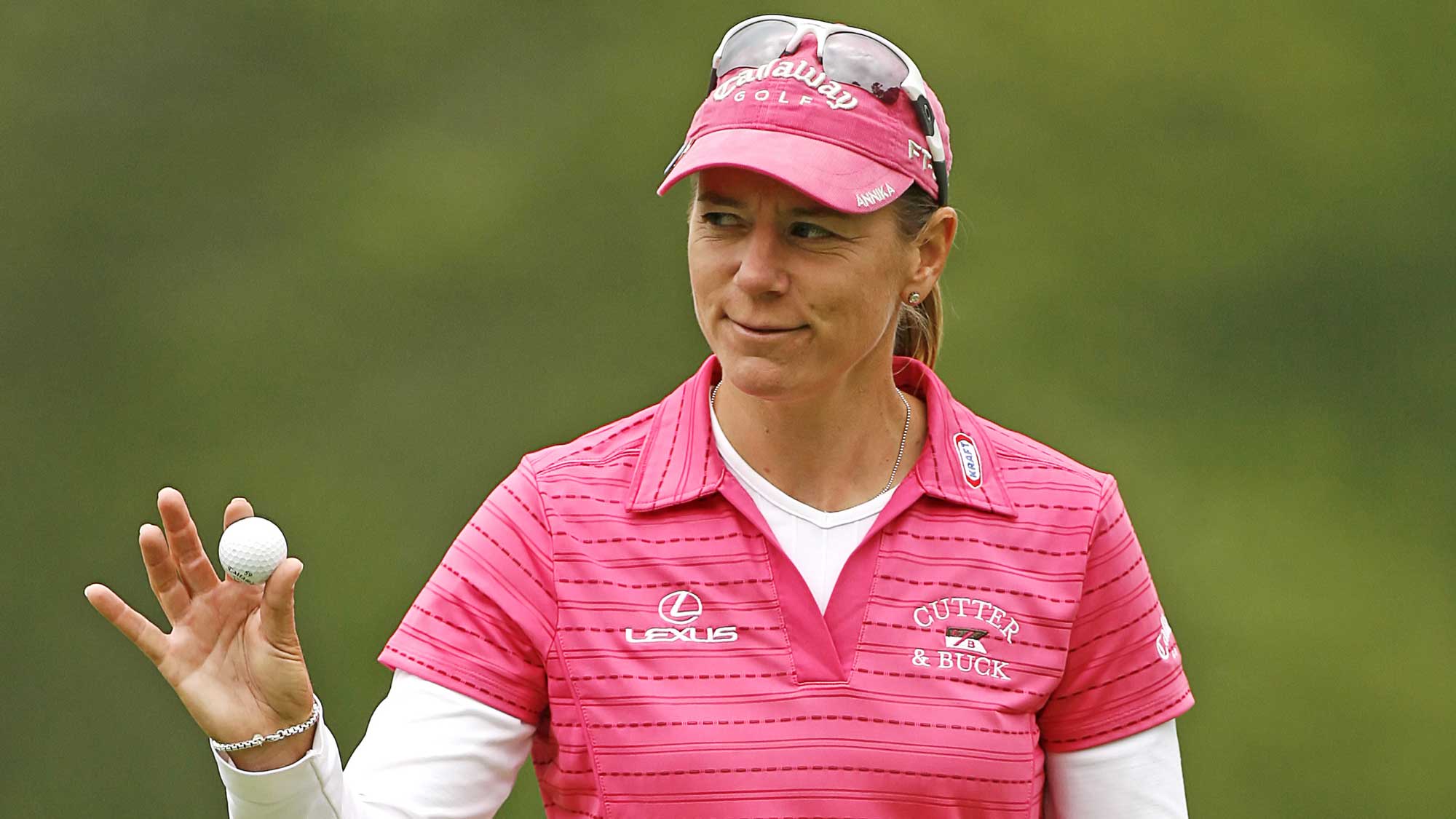 Annika Sörenstam at a tournament, one of the game's most dominant modern stars