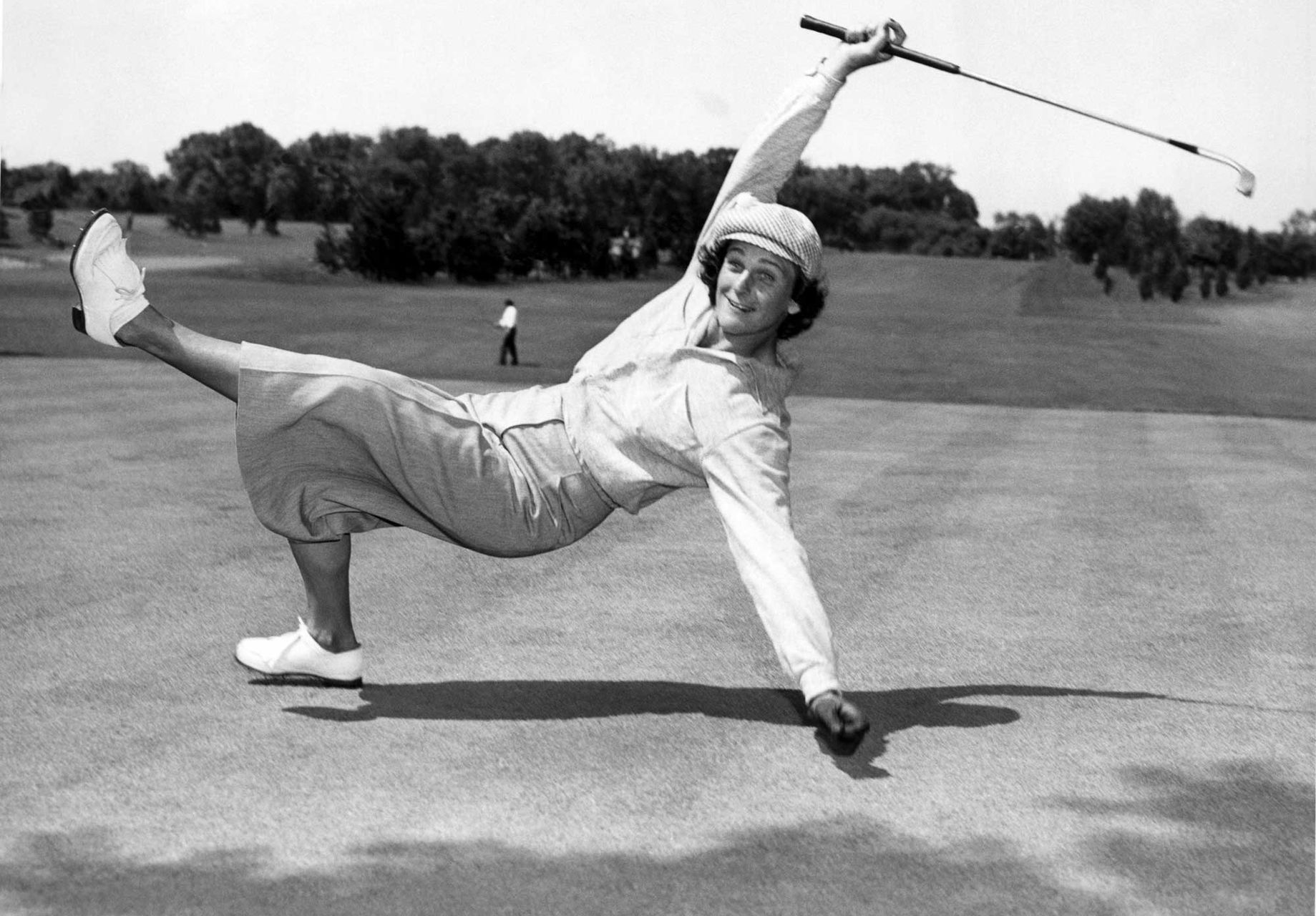 Babe Didrikson Zaharias on the golf course, early women's golf pioneer