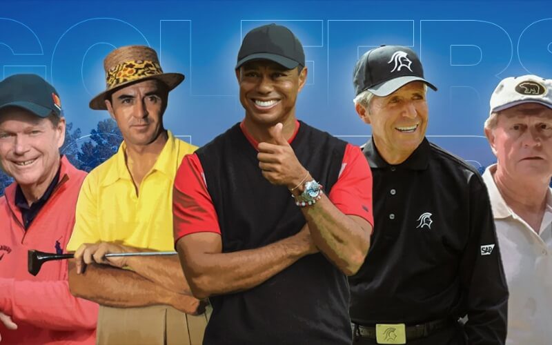 Tiger Woods driving from the tee with intense focus and dynamic follow-through