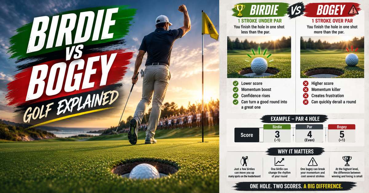 Player gazing up the fairway after an errant approach that led to a bogey