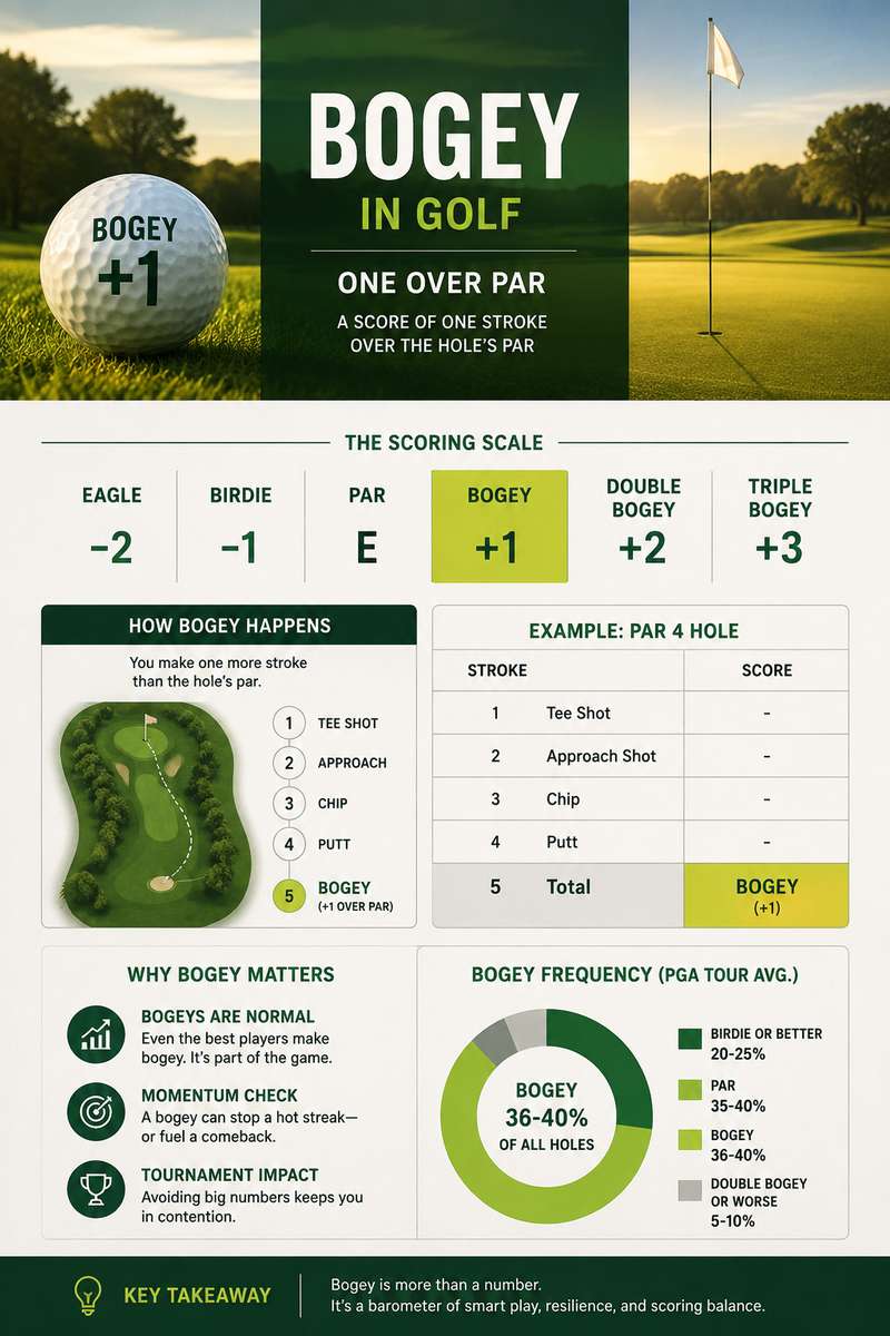 Golfer reacting with frustration after making a bogey on the green