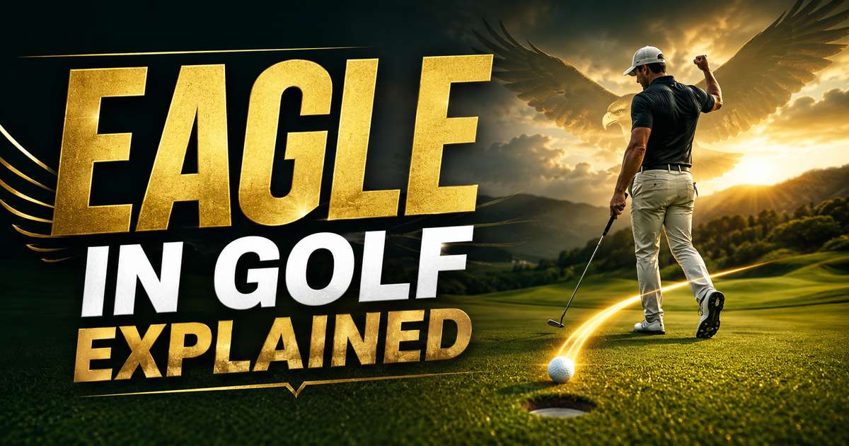 Golf flagstick near hole on a par 5 green, ball rolling toward cup during a potential eagle putt