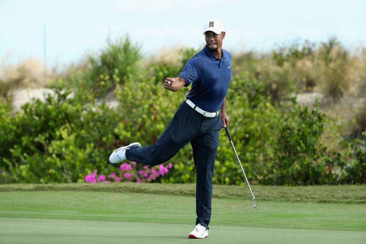 Golfer celebrating a pivotal tournament victory that defined a decisive season