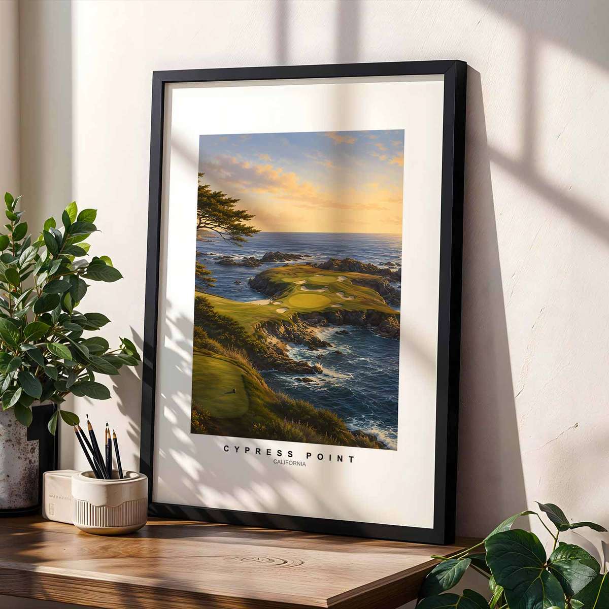 Turnberry Explorer wall art showcasing golf technique expressed through refined composition inspired by coastal golf art that calms and a classic visual character